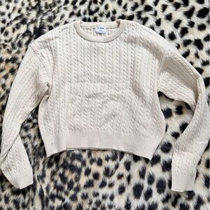 Cotton On Cream Cable Knit Sweater